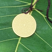 【楞嚴咒金色項鍊】正面楞嚴咒/背面大隨求護身平安 【楞嚴咒金色項鍊】正面楞嚴咒/背面大隨求護身平安